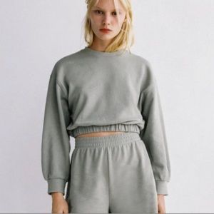 Zara sweatshirt :: icy grey :: size large